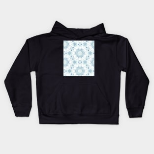 Mandala ornament - mint white Kids Hoodie